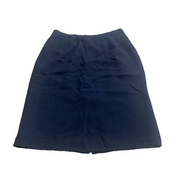 Sassco Dresses & Skirts - Vintage Sassco Skirt Women's 10P Navy Blue Wool Pencil Y2K NWT